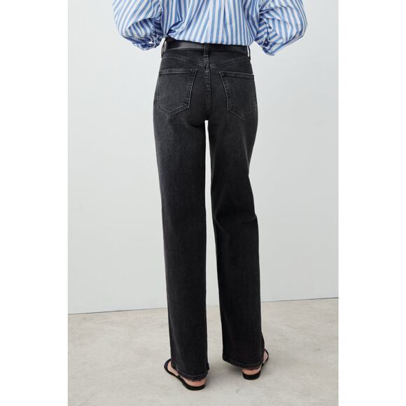 AYR The Secret Sauce Jeans 26S Date Night Black Straight Leg Denim 29.5” Inseam - Picture 2 of 8